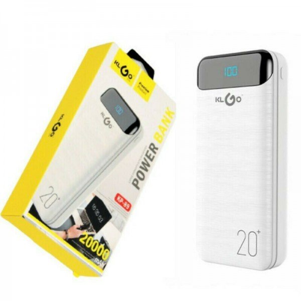 KLGO KP-89 Power Bank 20000mAh με Θύρα USB-A Λευκό